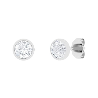 Lab Created Diamond Earrings in 14K Gold