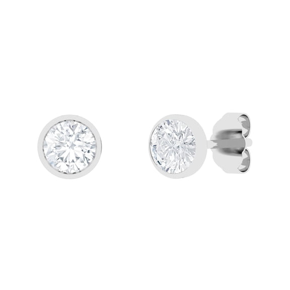 Lab Created Diamond Earrings in 14K Gold