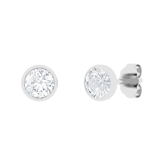 Lab Created Diamond Earrings in 14K Gold