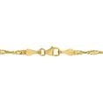 thumbnail image 3 of Diamond Cut Singapore Chain Necklace in 14K Yellow Gold, 3 of 5