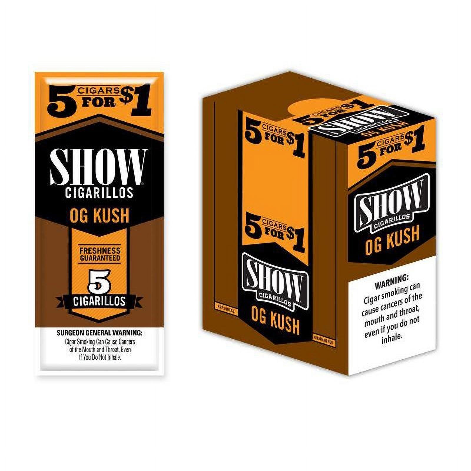 SHOW CIGARSILLOS 5 FOR 1 OG KUSH 15CT
