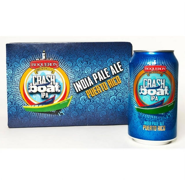 Boqueron Brewing Co. Crash Boat IPA Ale Beer, 12 fl. oz. can, 6 pk.