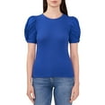 thumbnail image 1 of Vince Camuto Women's Puff Sleeve Rib Top, 1 of 4