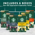 thumbnail image 2 of Starbucks by Nespresso Coffee Pods, Variety Pack, 60 ct., 2 of 6