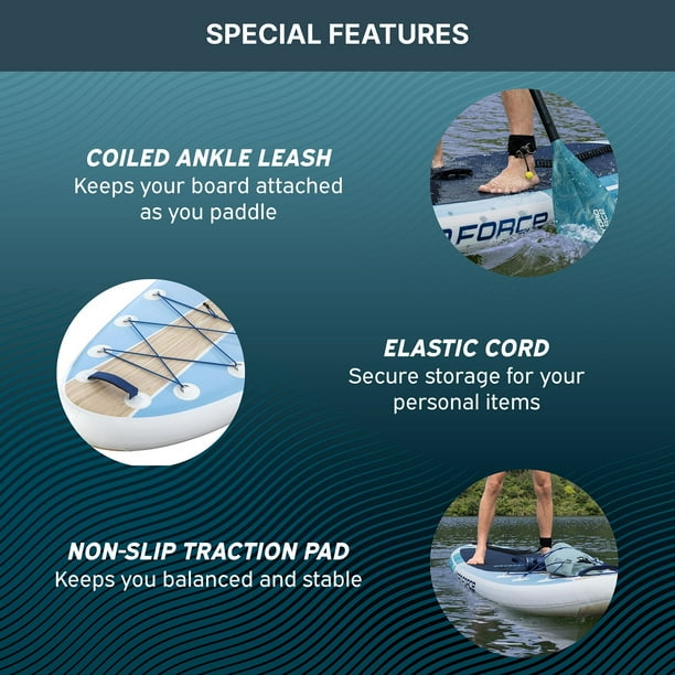 Hydro-Force 10' Seacoast Elite Inflatable Stand-Up Paddleboard Set