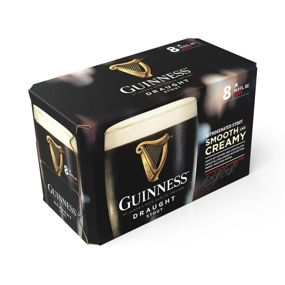 Guinness Draught Stout Import Ale Beer, 14.9 fl. oz. can, 8 pk.