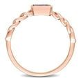 thumbnail image 5 of Emerald Cut African Amethyst Link Ring in 14K Gold, 5 of 8