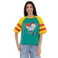 thumbnail image 1 of Women's Character USA Cropped Raglan T-Shirt, 1 of 7