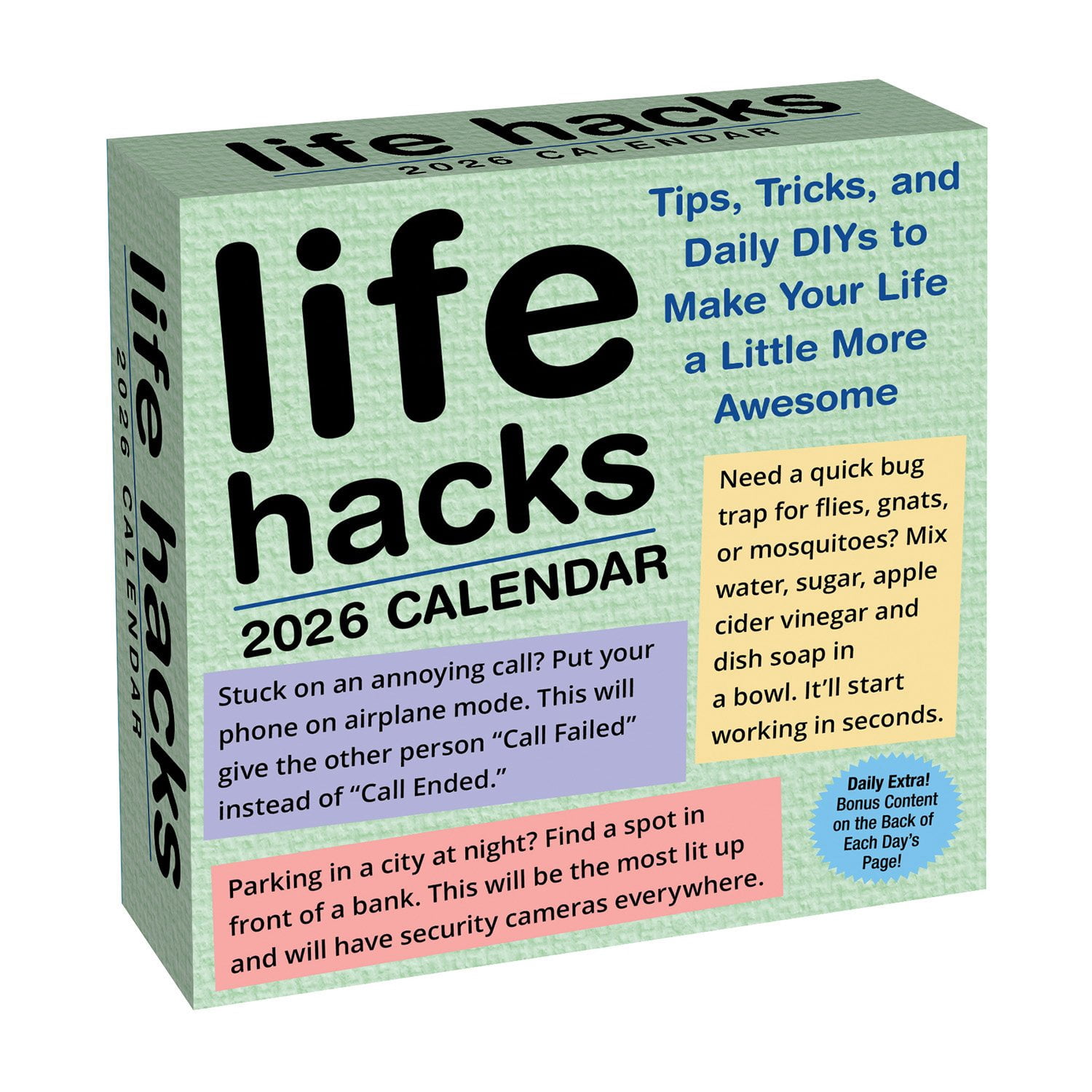 Life Hacks 2026 Day-to-Day Calendar - Samsclub.com
