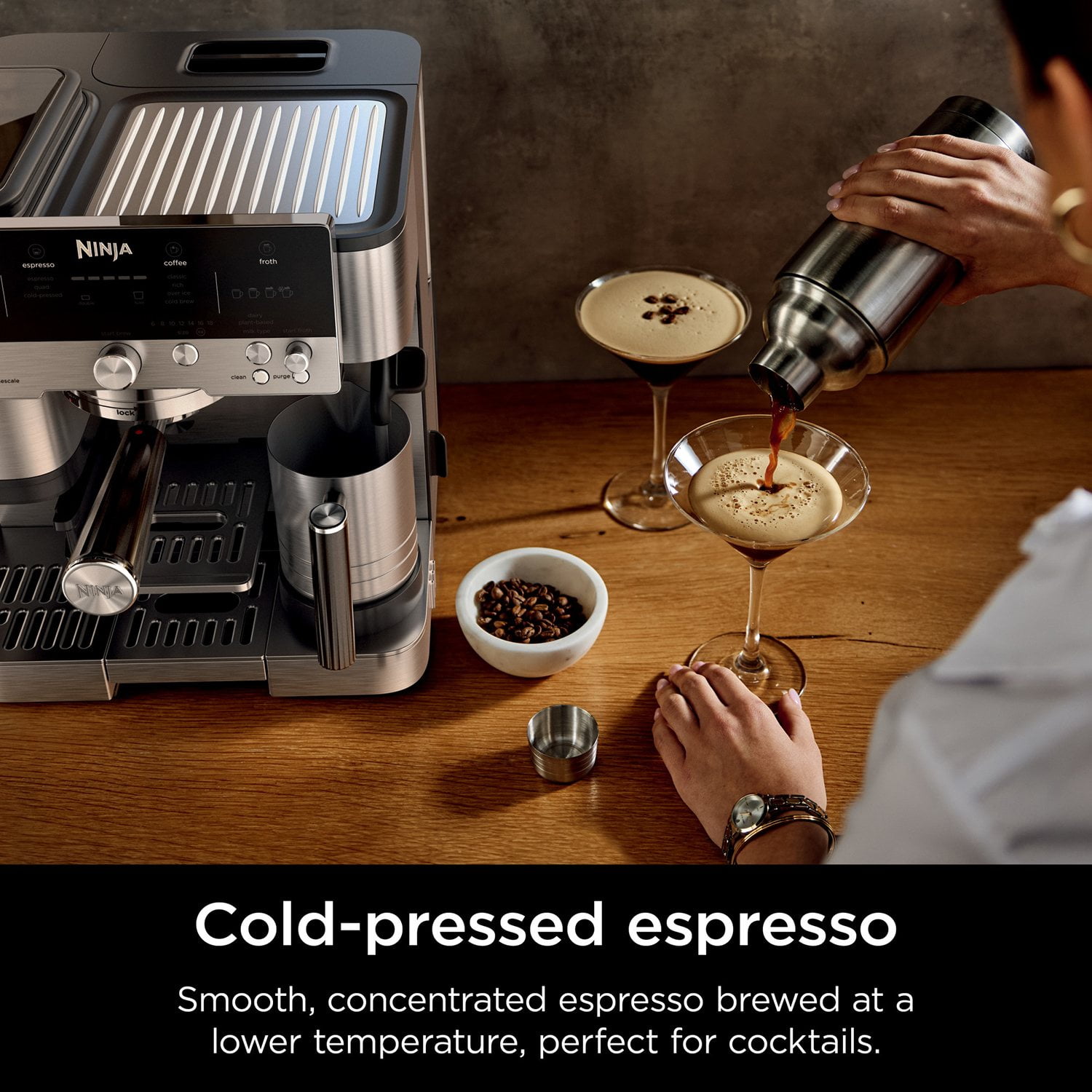 Ninja Luxe Café Premier Series 3-in-1 Espresso Machine Drip Coffee Maker & Cold Brew Machine