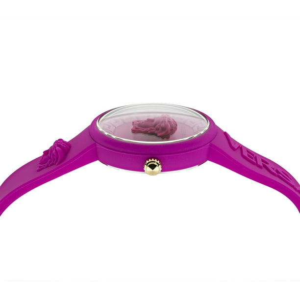 Versace Medusa Pop Swiss Quartz Pink Silicone Women's Watch, 39mm