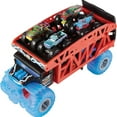 thumbnail image 2 of Hot Wheels Monster Trucks Monster Mover Hauler & Trucks Bundle, 2 of 6