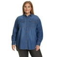 thumbnail image 1 of Nine West Women's Plus Denim Top, 1 of 8