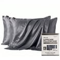 thumbnail image 1 of NIGHT Luxe Care 2-Pack 600 Thread Count 100% Silk Pillowcases, 1 of 9