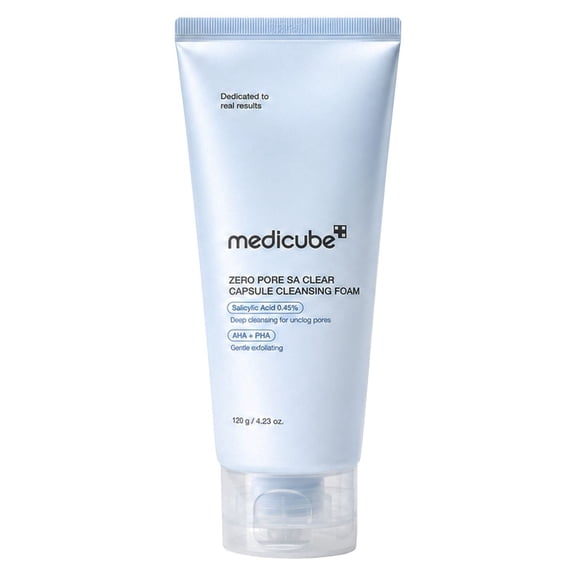Medicube Zero Pore SA Clear Capsule Cleansing Foam, 4.23 oz.
