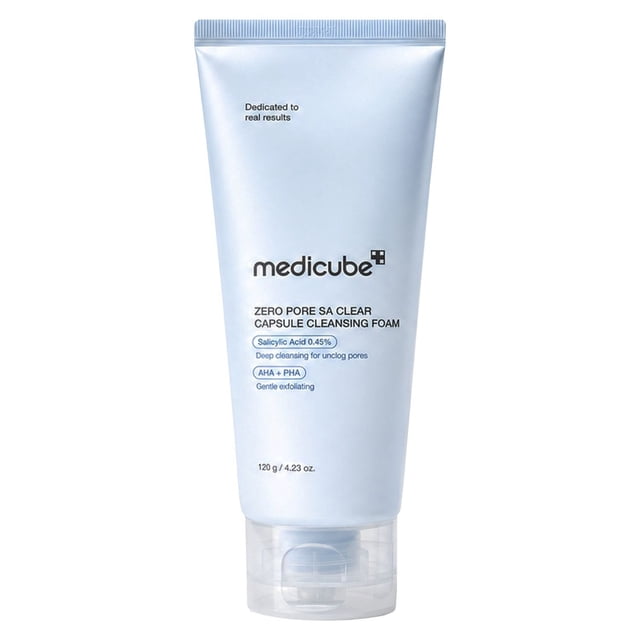 Medicube Zero Pore SA Clear Capsule Cleansing Foam, 4.23 oz.