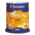 thumbnail image 1 of Verbatim DVD-R Discs, 4.7GB, 16x, Spindle, Silver (100 ct.), 1 of 2