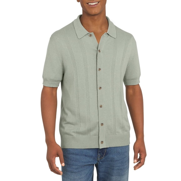 DKNY Men's Button Front Sweater