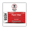 thumbnail image 2 of ACCO - Paper Clips, Jumbo, Non-Skid, 100 Count - 10 Pack, 2 of 7