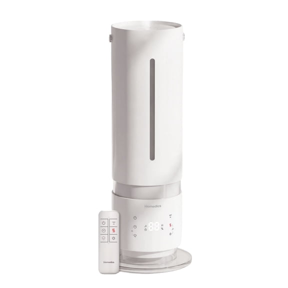 Homedics Ultrasonic Warm & Cool Mist Humidifier with UV-C, Topfill, 120 Hour Runtime