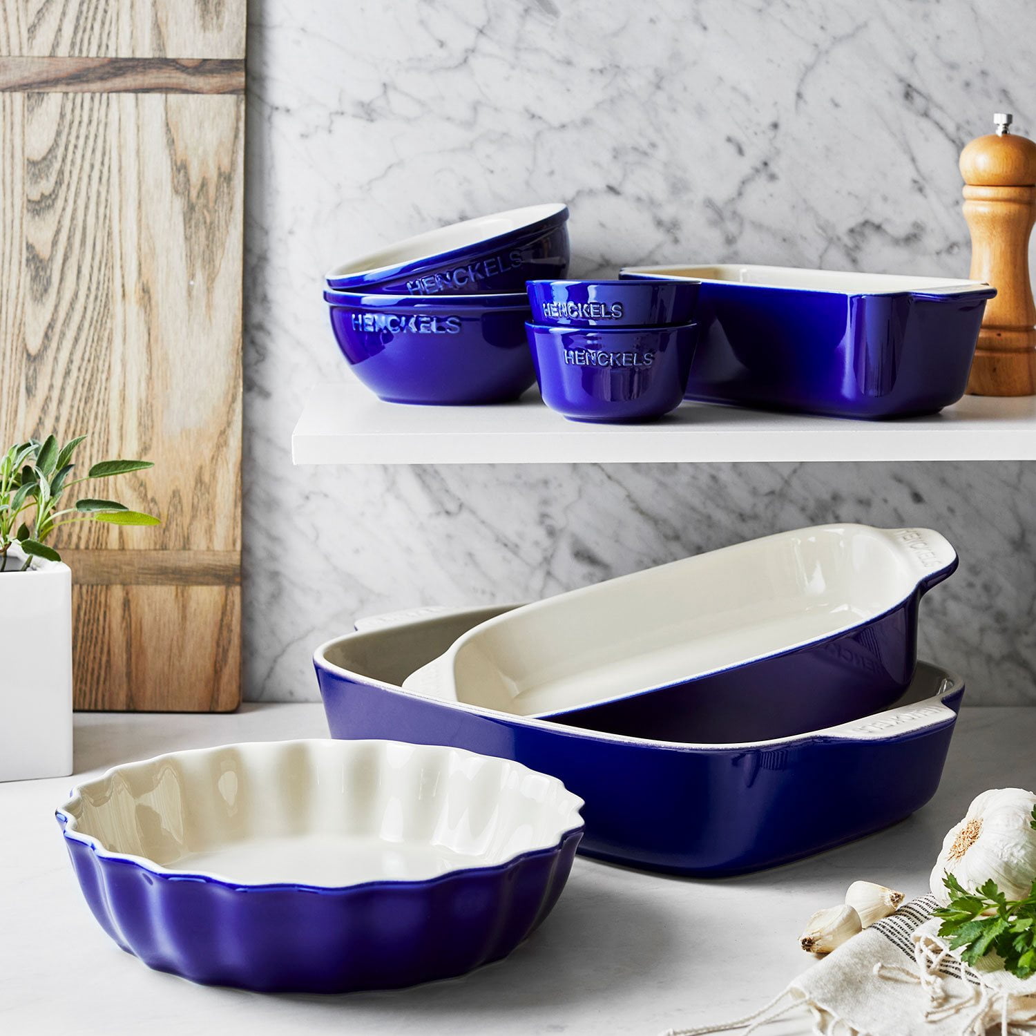 Henckels Ceramics 8-Piece Mixed Bakeware & Serving Set - Samsclub.com