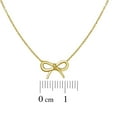 thumbnail image 4 of Bow Station Necklace in 14K Gold, 4 of 7