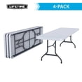 thumbnail image 2 of Lifetime 8' Commercial-Grade Folding Table - 4 Pack, 2 of 12