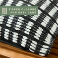 thumbnail image 5 of Town & Country Terra Alara Textured Geo Stripe Decorative Pillow, 5 of 8