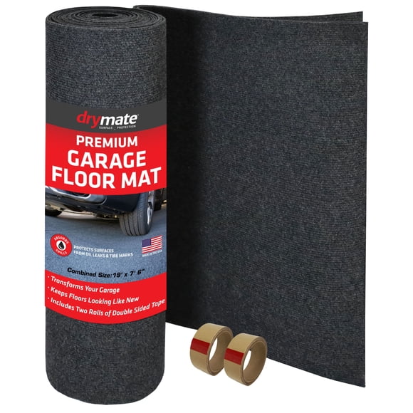 Drymate Premium XL Garage Floor Mat, Absorbent & Waterproof, 2 Sizes, Great for Catching Oil and Other Fluids(USA Made)