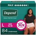 thumbnail image 1 of Depend Fresh Protection Incontinence Underwear for Women, Choose Size, 1 of 7