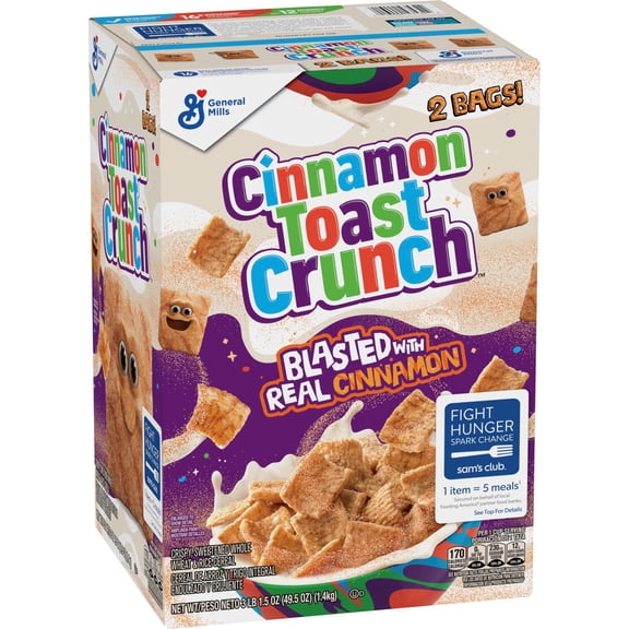 Cinnamon Toast Crunch Cereal, 49.5 oz.