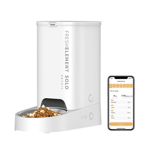 【本日限定価格】petkit fresh element solo ホワイト Petkit Fresh Element Solo Smart Pet Food Dispenser - Samsclub.com