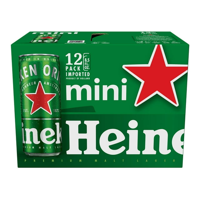 Heineken Lager Beer, 8.5 fl. oz. can, 24 pk.