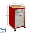 thumbnail image 3 of Seville Classics UltraHD 2-Drawer Rolling Storage Cabinet, 3 of 14