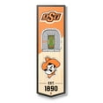 thumbnail image 1 of YouTheFan Oklahoma State Cowboys 6"x19" 3D Stadium View Banner, 1 of 6