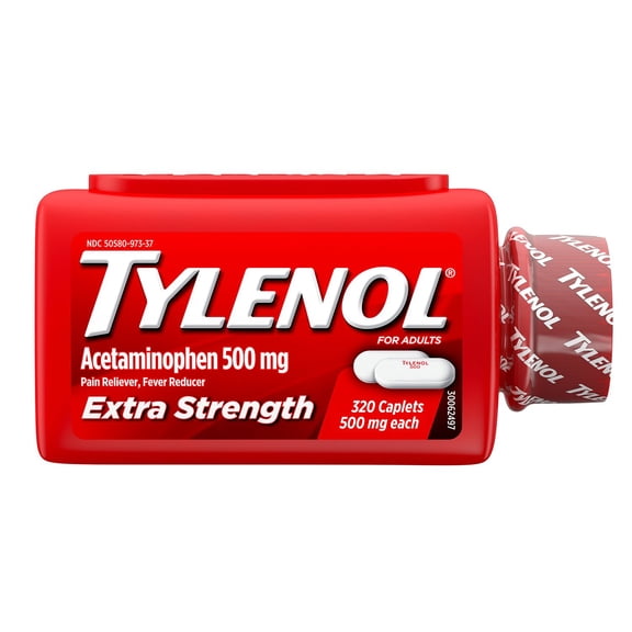 Tylenol Extra Strength Caplets, Fever Reducer and Pain Reliever, 500 mg, 320 Count Bottle