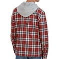 thumbnail image 4 of Aeropostale Men's Flannel Button-Down Hoodie, 4 of 10