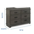 thumbnail image 8 of Simmonds Kids, Asher 6 Drawer Dresser with Changing Top and Interlocking Drawers, 8 of 16