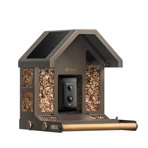 Birdfy Smart Metal Bird Feeder with Built-in Solar Panel and AI Camera