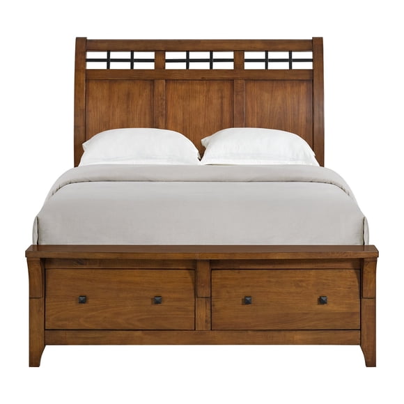 Society Den Joseph Sleigh Storage Bed, Assorted Sizes