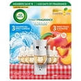 thumbnail image 1 of Air Wick Plug In Scented Oil Air Freshener, Sea Spray & Breeze, Sweet Peach, 1 warmer + 6 refills, 1 of 12