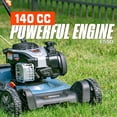 thumbnail image 2 of SENIX 21" 140cc 4-Cycle Briggs & Stratton Engine Gas Push Lawn Mower with 3-in-1 Mulching, Bagging, Side Discharge, 2 of 8