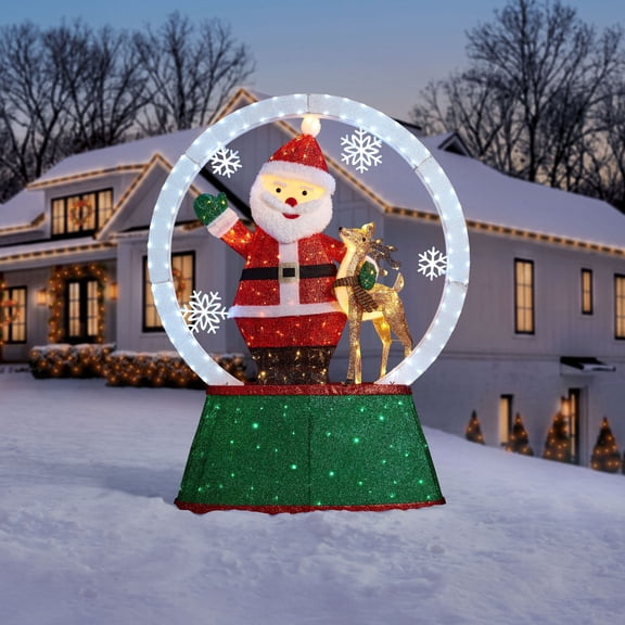 Member's Mark 80" Pre-Lit Twinkling Animated Snow Globe