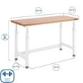 thumbnail image 3 of Seville Classics UltraHD Height Adjustable Workbench, 60" W x 24" D x 28.5"-42" H, 3 of 10