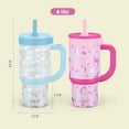 thumbnail image 3 of Ello Oasis 14oz Stainless Steel Kids Tumbler with Handle, 100% Leakproof, 2-Pack, 3 of 5