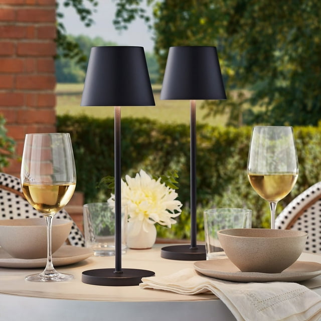 Member's Mark White LED Patio Touch Lamps, Set of 2