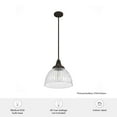 thumbnail image 5 of Hunter Cypress Grove with Clear Holophane Glass 1 Light Pendant Ceiling Light Fixture, 5 of 8