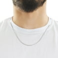 thumbnail image 6 of Italian Sterling Silver Herringbone Chain Necklace, 6 of 8