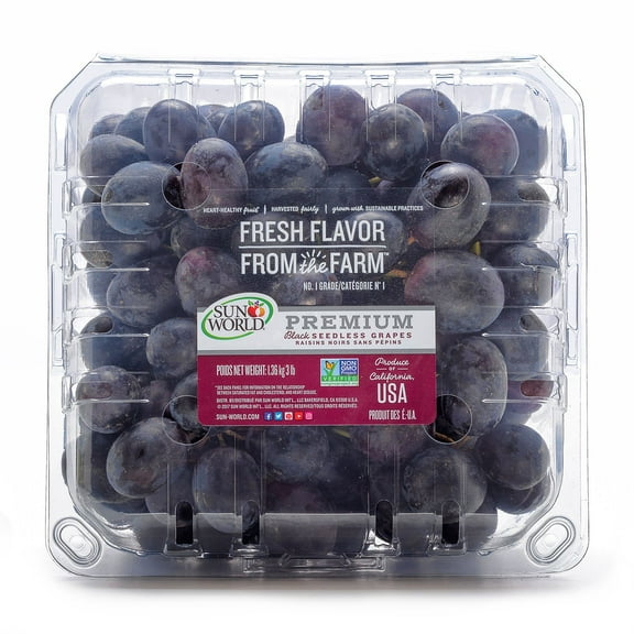 Black Seedless Grapes, 3 lbs.