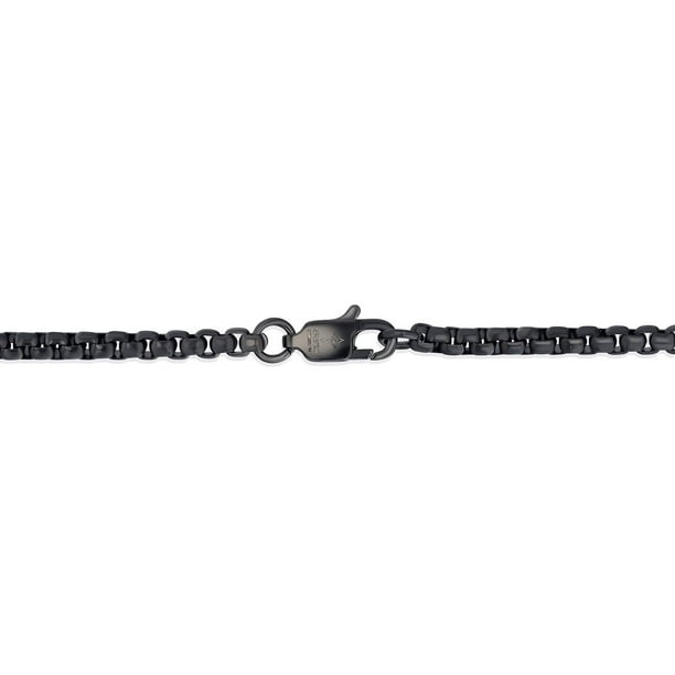 Spartan Stainless Steel with Black Spinel Gemstones Men's Cross